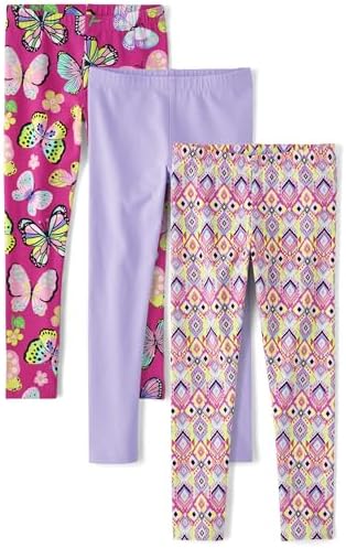 The Childrens Place Girls Printed Leggings 3-Pack