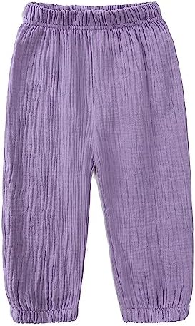 EISHOW Toddler Cotton Linen Harem Pants