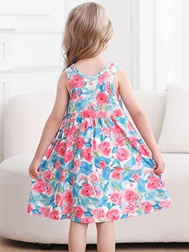 Vieille Little Girls Summer Dress with Pocket