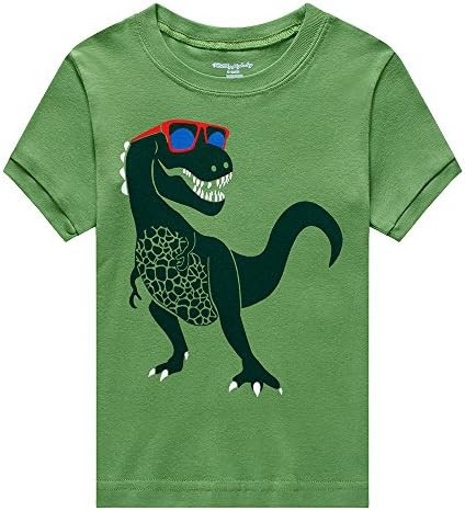 Popshion Boys Pajamas T-Rex DHS Desert Planet Dinosaur Design