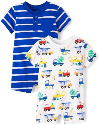The Childrens Place Baby-Boys Newborn Short Sleeve Romper