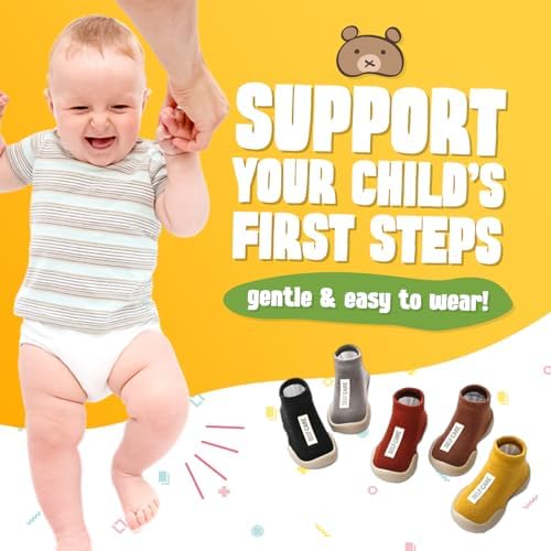 Stylish Non-Slip Cotton Sneakers for Babies