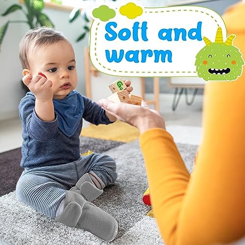 Pro Goleem Fleece Chunky Booties for Newborns