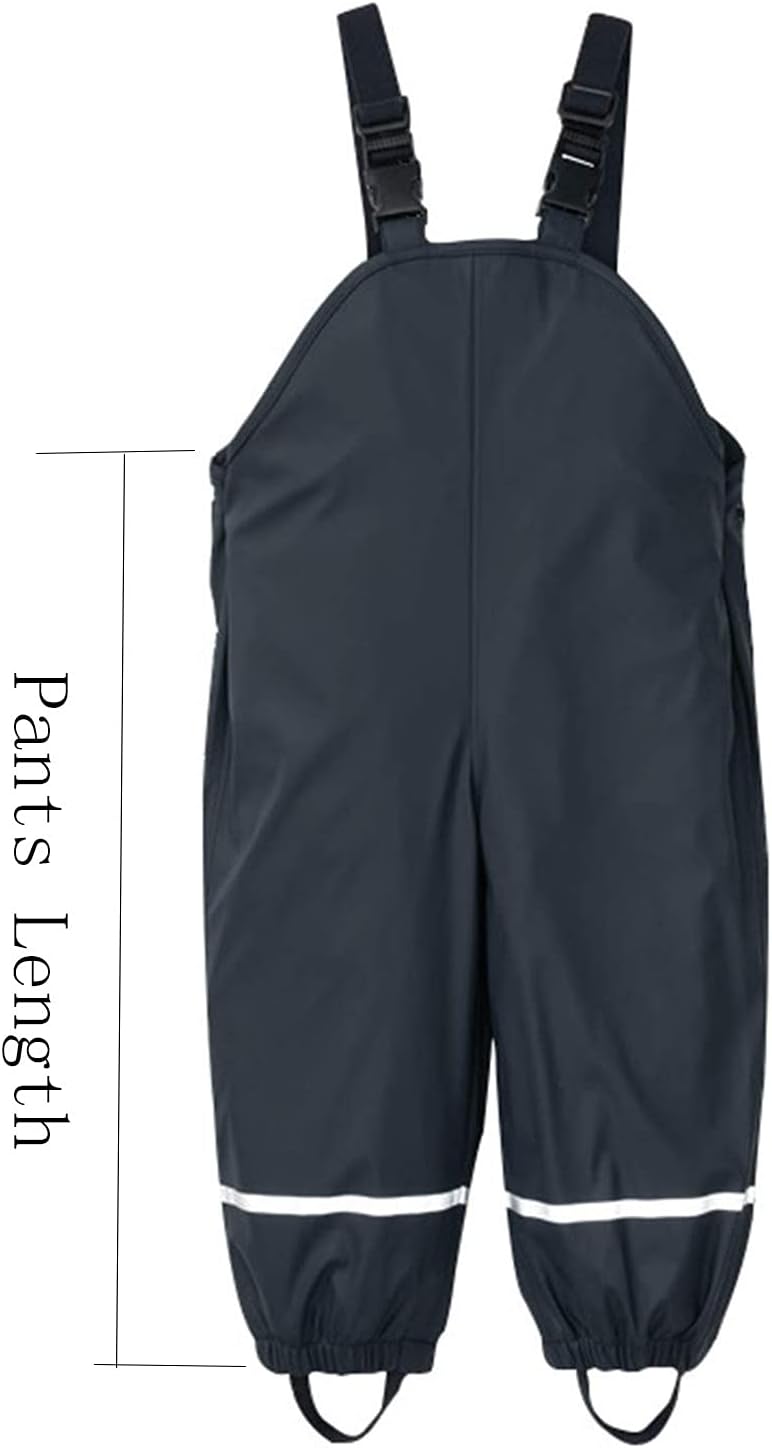 Safety-Enhanced Waterproof Rain Pants for Kids