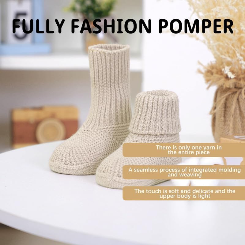 Crib Booties for Newborns Non-Slip Stay-On Crib Shoes