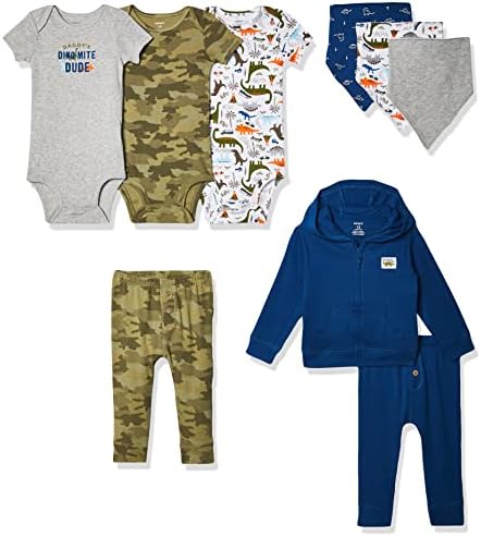 Carters Baby-Boys 9-Piece Basic Gift Set T-Shirt Set Durable Stylish
