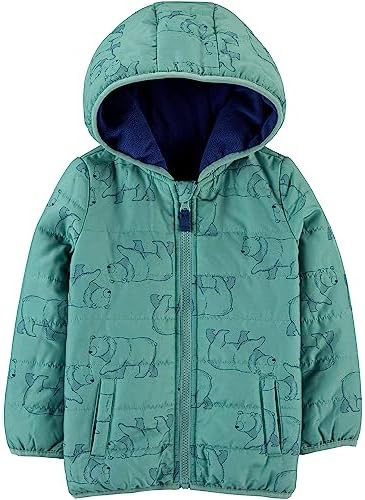 Simple Joys by Carters Baby Boys Puffer Jacket Warm Cozy Throws
