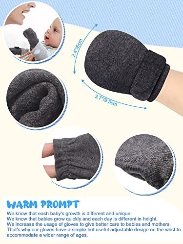 Newcotte Adjustable Baby Mittens for Newborns