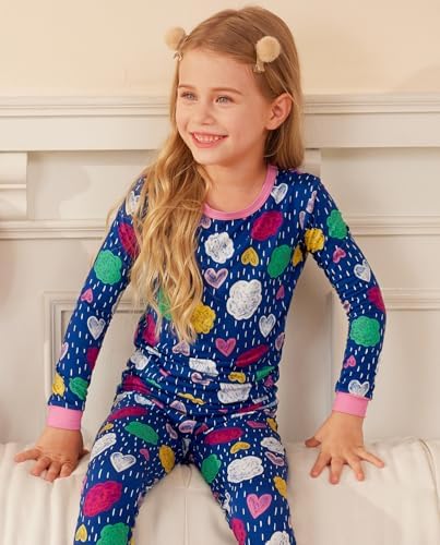 Lightweight bamboo viscose pajama set for toddlers