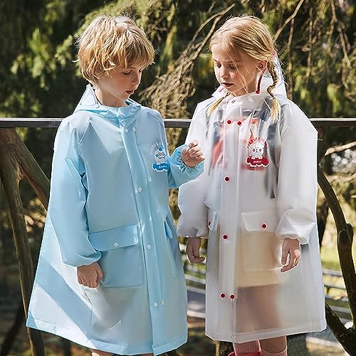 Fewlby Boys and Girls Rain Coats - Waterproof 4XL Kids Jackets