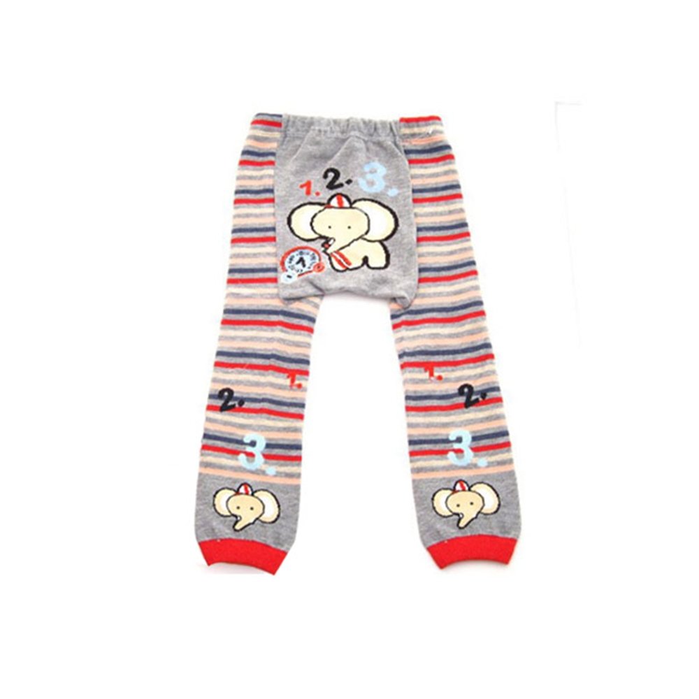 Wrapables Baby Toddler Leggings 123 Elephant - 6 to 12 Months