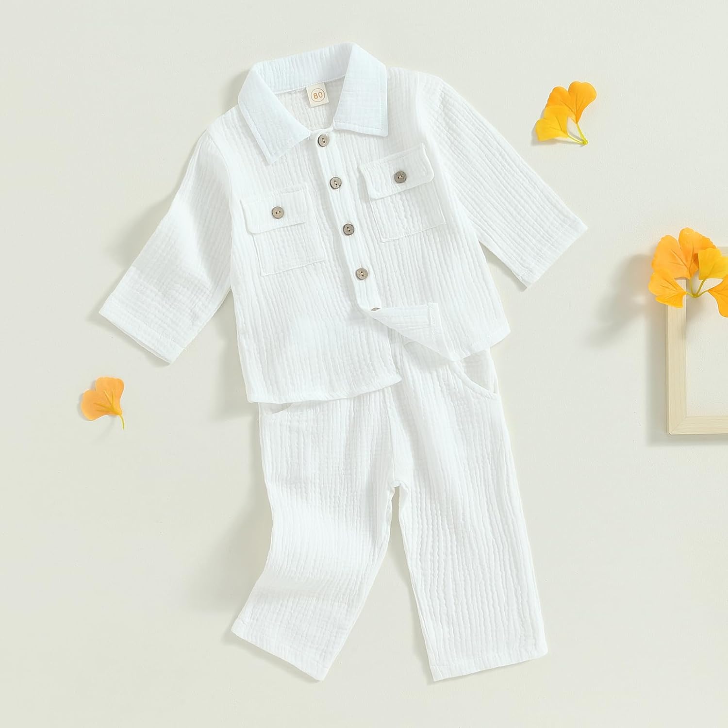 Perfect Fit ToddlerBamboo Polo Set-Cotton Mutation for FallWinter Growth