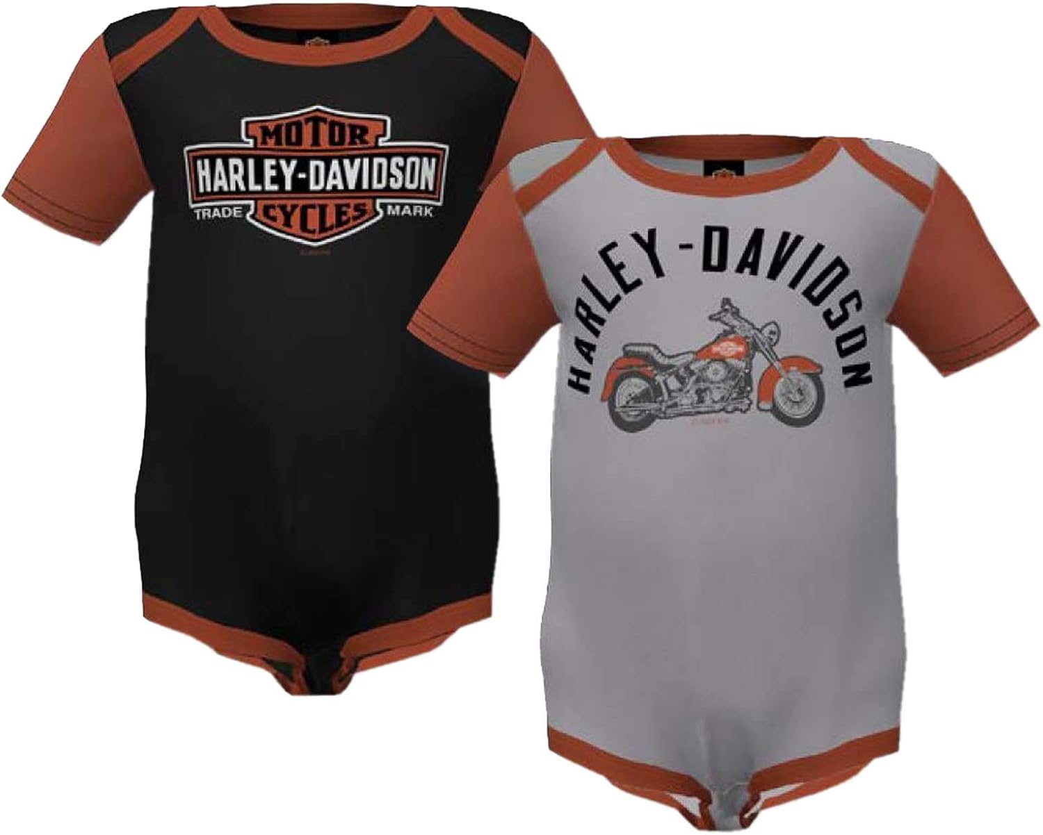 Harley-Davidson 2-Pack Comfortable Stylish Baby Boys Crested Closers