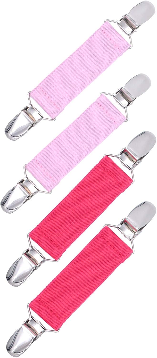 American Trends Elastic Mitten Clips - Stainless Steel Gloves for Kids