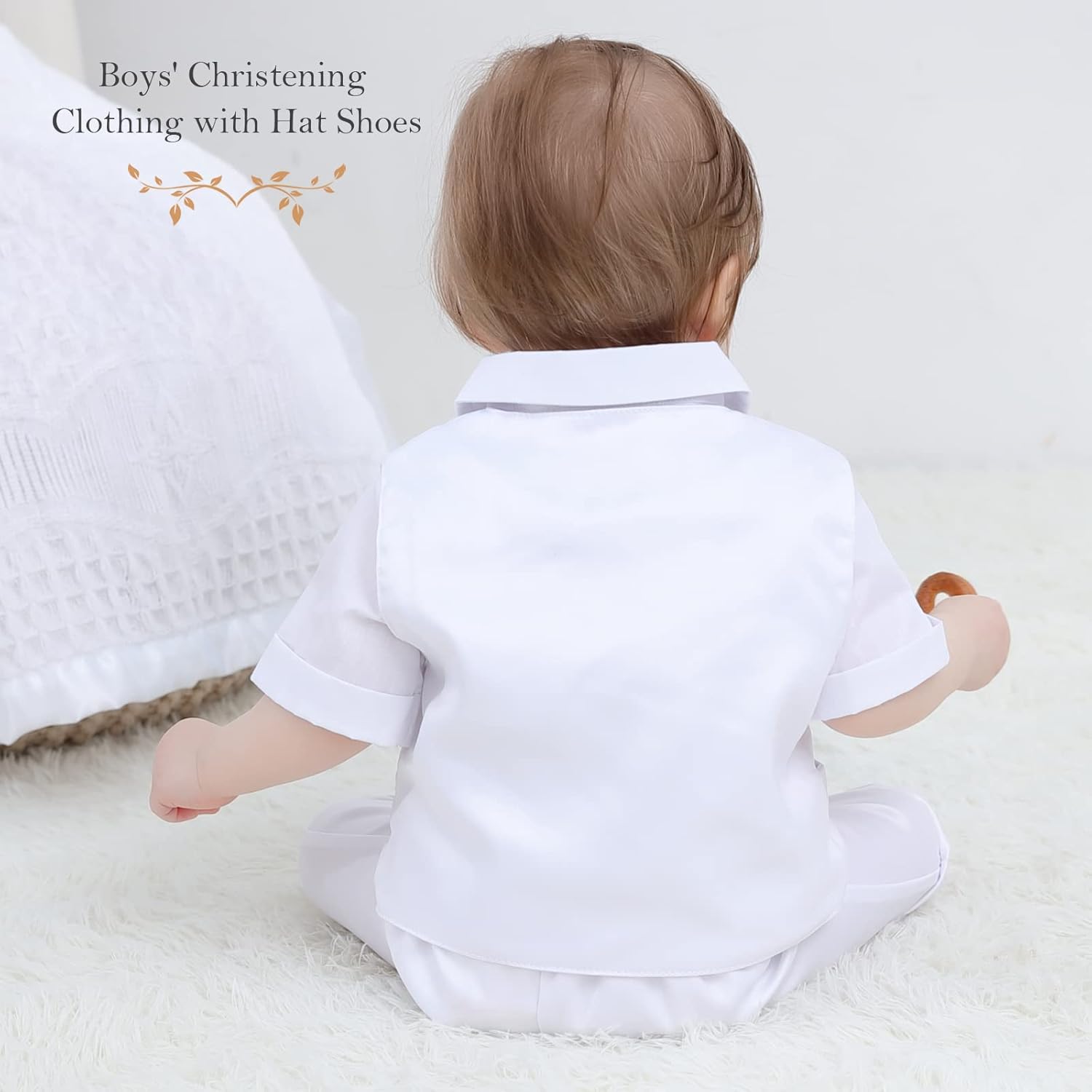 Booulfi Baptism Suit for Baby Boys
