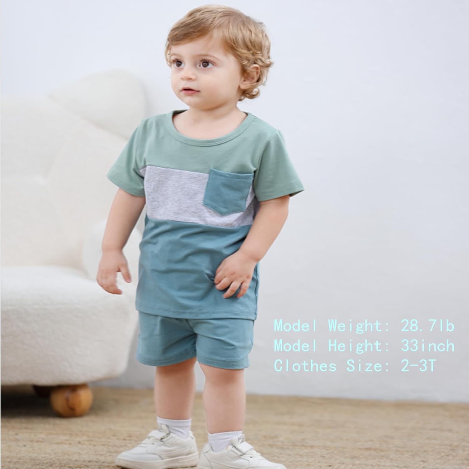 Toddler Boy Summer Outfit Set 12M-5T