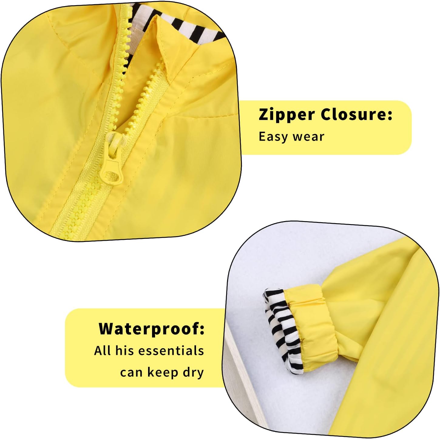 YOUNGER TREE Cute Duck Raincoat Hoodie for Toddler Baby Boy Girl
