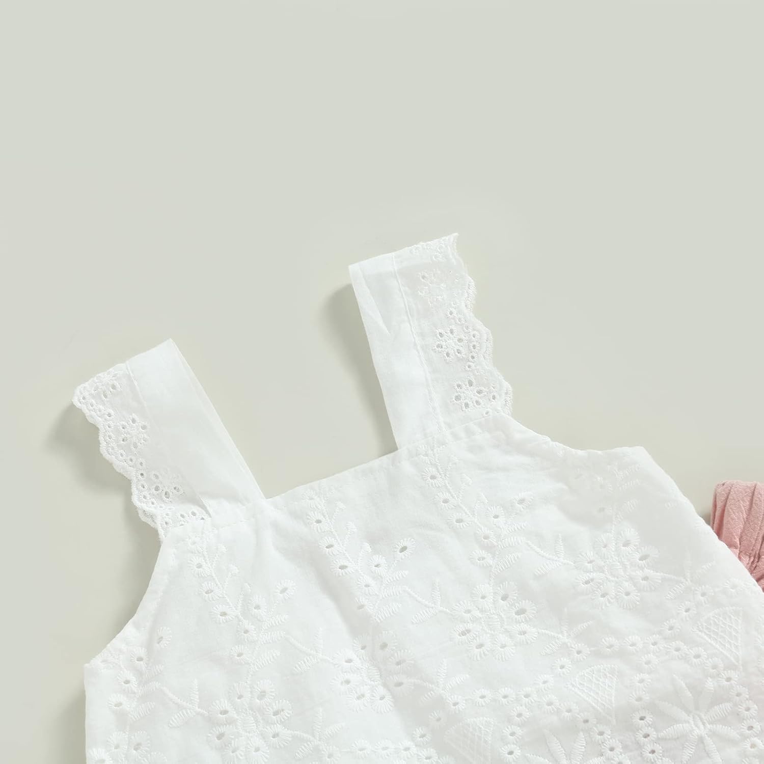 Cute comfy Baby Girl Summer Outfit Set - Crop Top Wide-Pants Combo