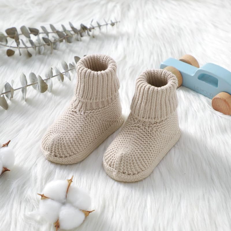 Crib Booties for Newborns Non-Slip Stay-On Crib Shoes