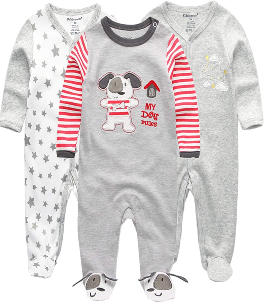 Kiddiezoom Baby Boys Soft Cotton Romper