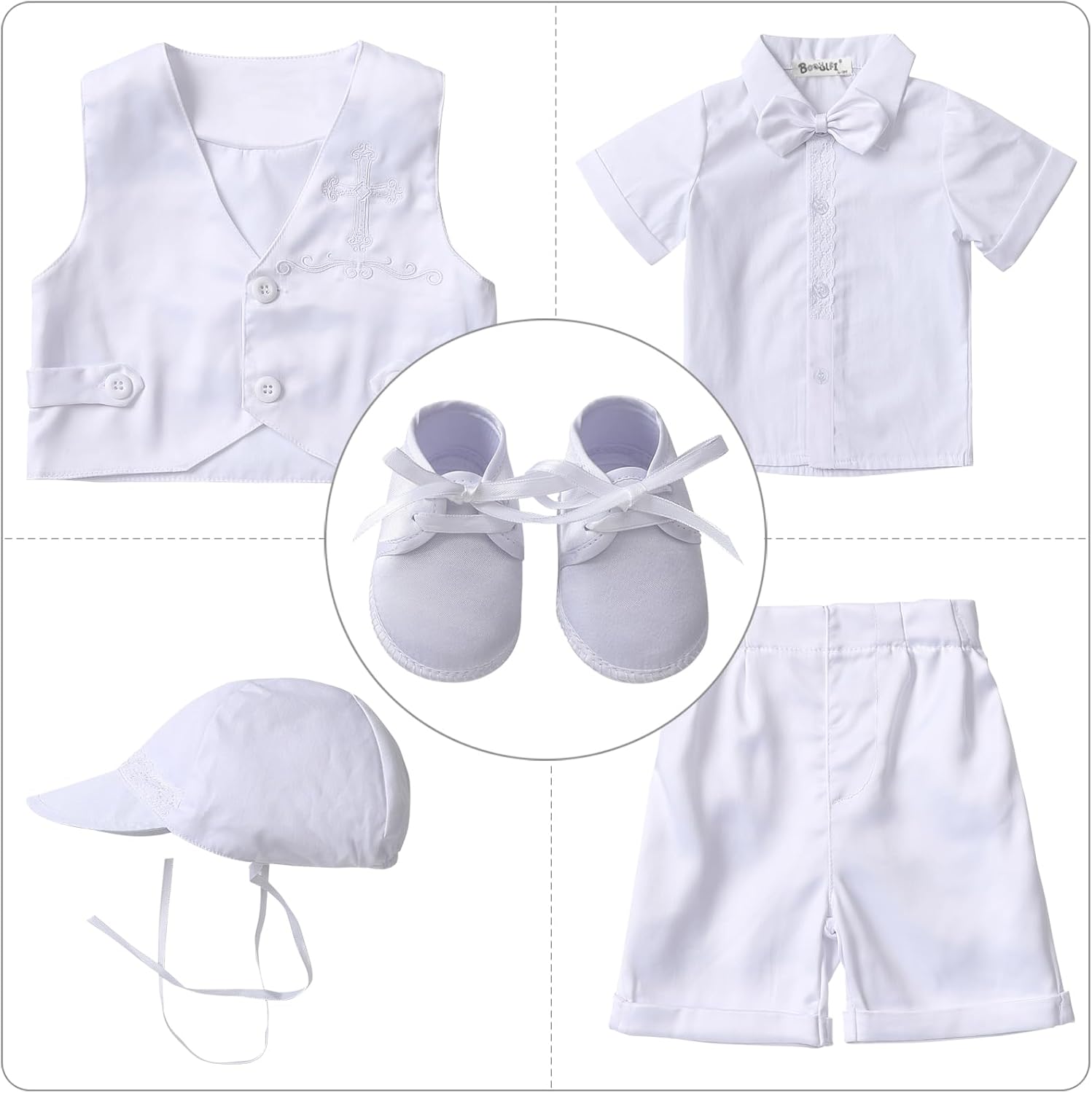Booulfi Baptism Suit for Baby Boys