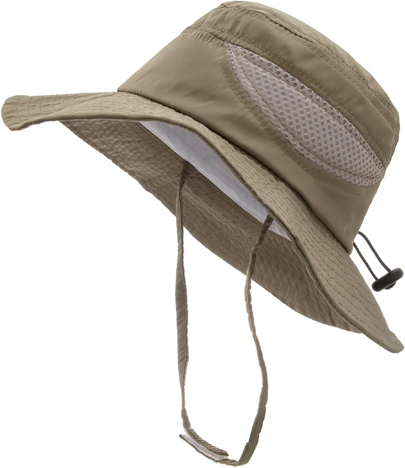 Adjustable wide-brim mesh sun hat UPF 50 for kids