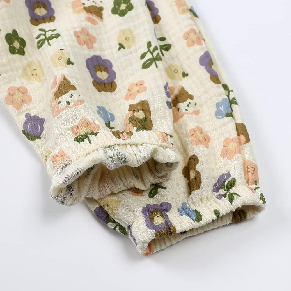 3-Piece Summer Toddler Cotton Pants soft breathable stretch fabric