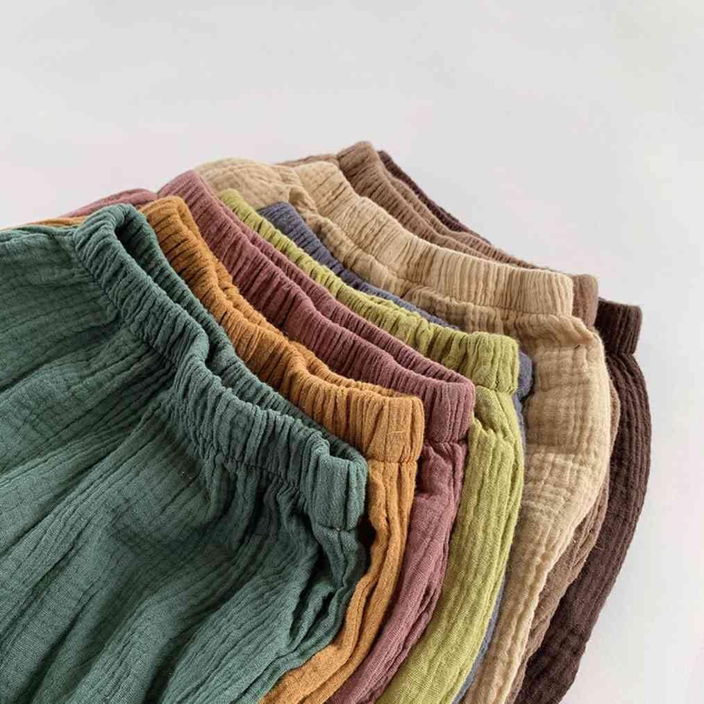 stackable lightweight soft comfortable Linen Pants for Kids