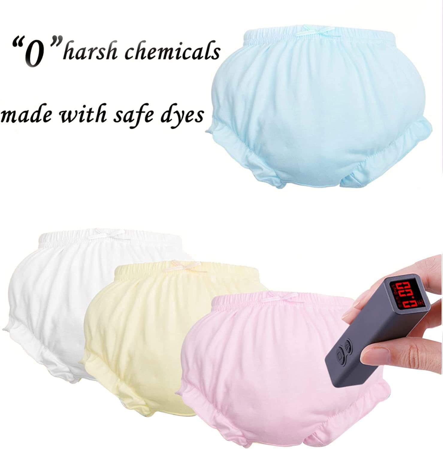 7Pack Baby Bloomers Soft Comfortable for Toddler Girls