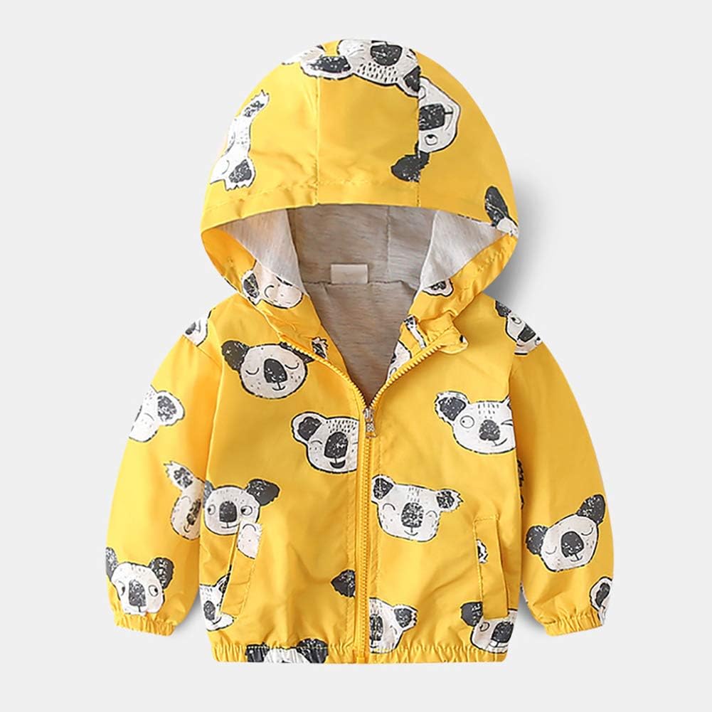 Dinosaur Print Toddler Boys Hooded Jacket