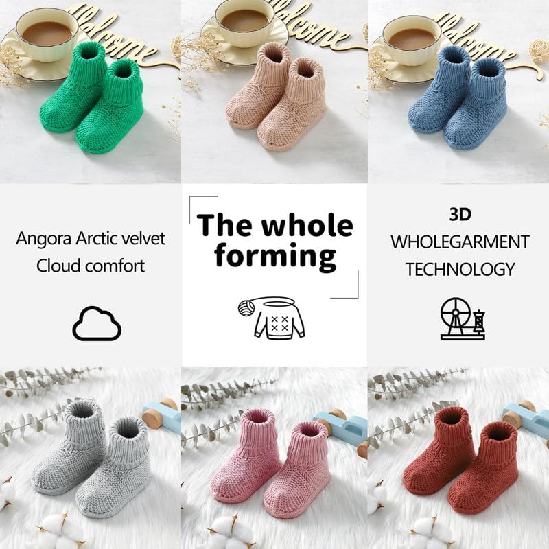 Crib Booties for Newborns Non-Slip Stay-On Crib Shoes