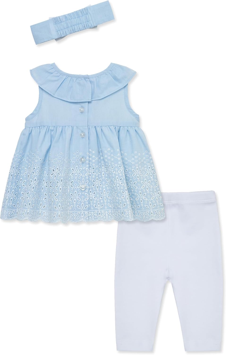 Little Me Baby Girls 3-Piece Tunic Pant Headband Set 3-24 Months
