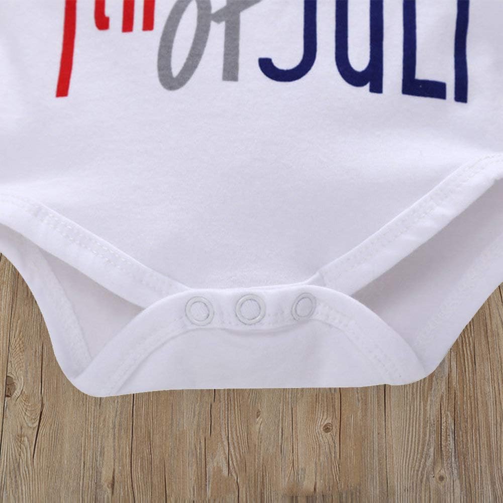XFGLCK 4th of July Newborn Shorts Set