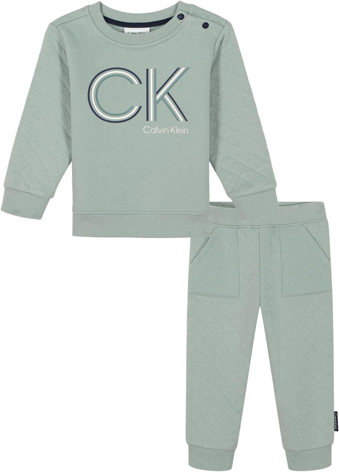 Calvin Klein Baby Boys 2pc Knit Jog Set
