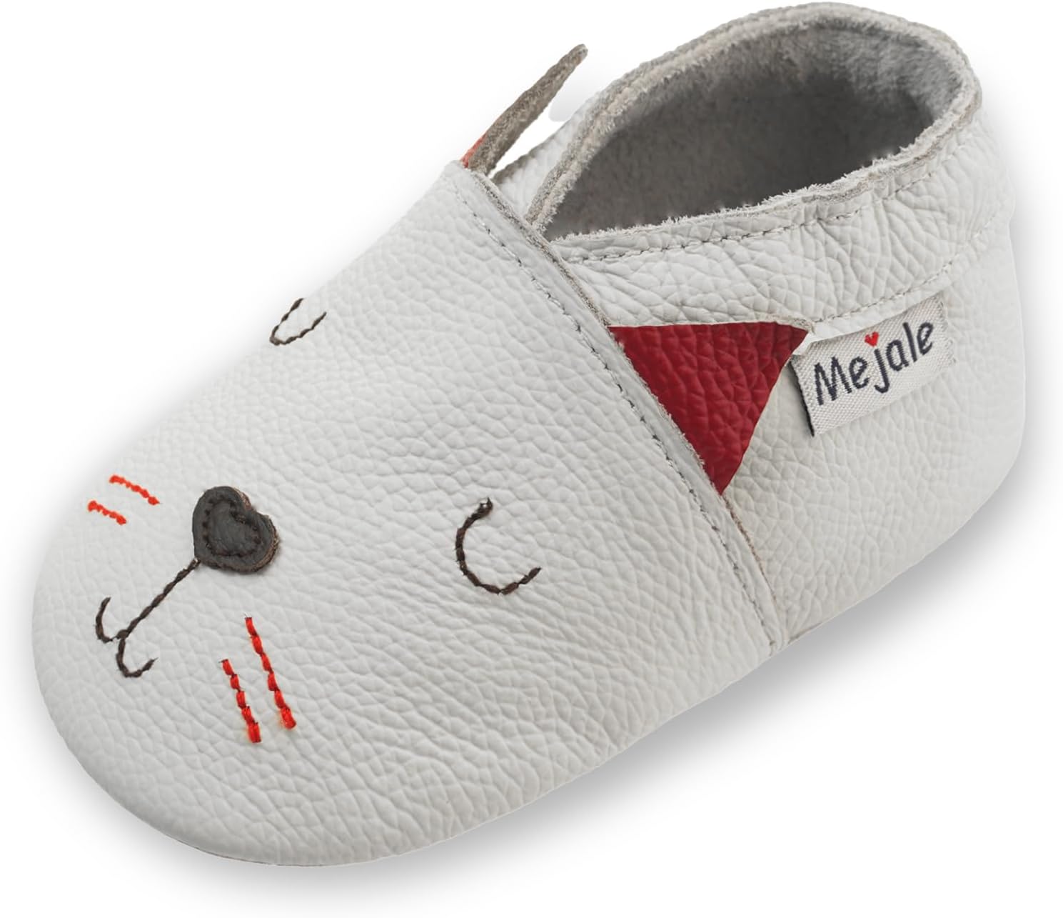 Mejale Baby Moccasins - Soft Leather Slip-On Walkers with Butterfly Design