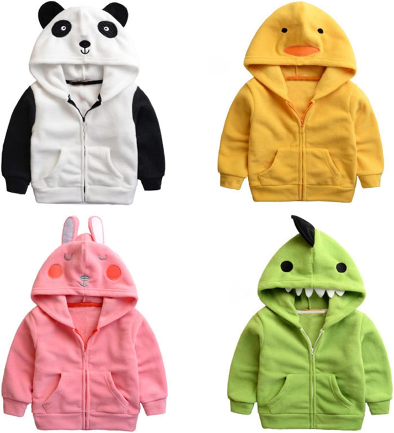 Adorable Animal Hoodie for Kids Toddler to 12 Months Growth-Friendly