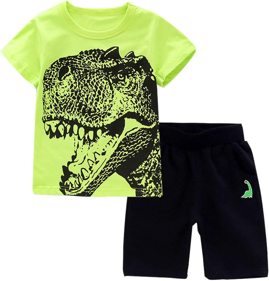 Dinosaur Friends Toddler Boys Cotton T-Shirt and Shorts Set