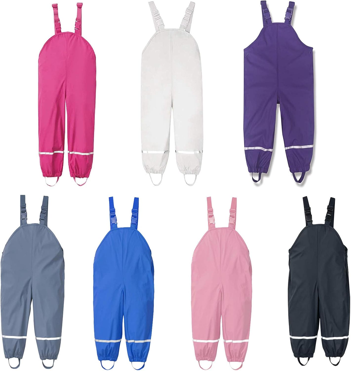 Moisture-Wick Toddler Girls Overalls