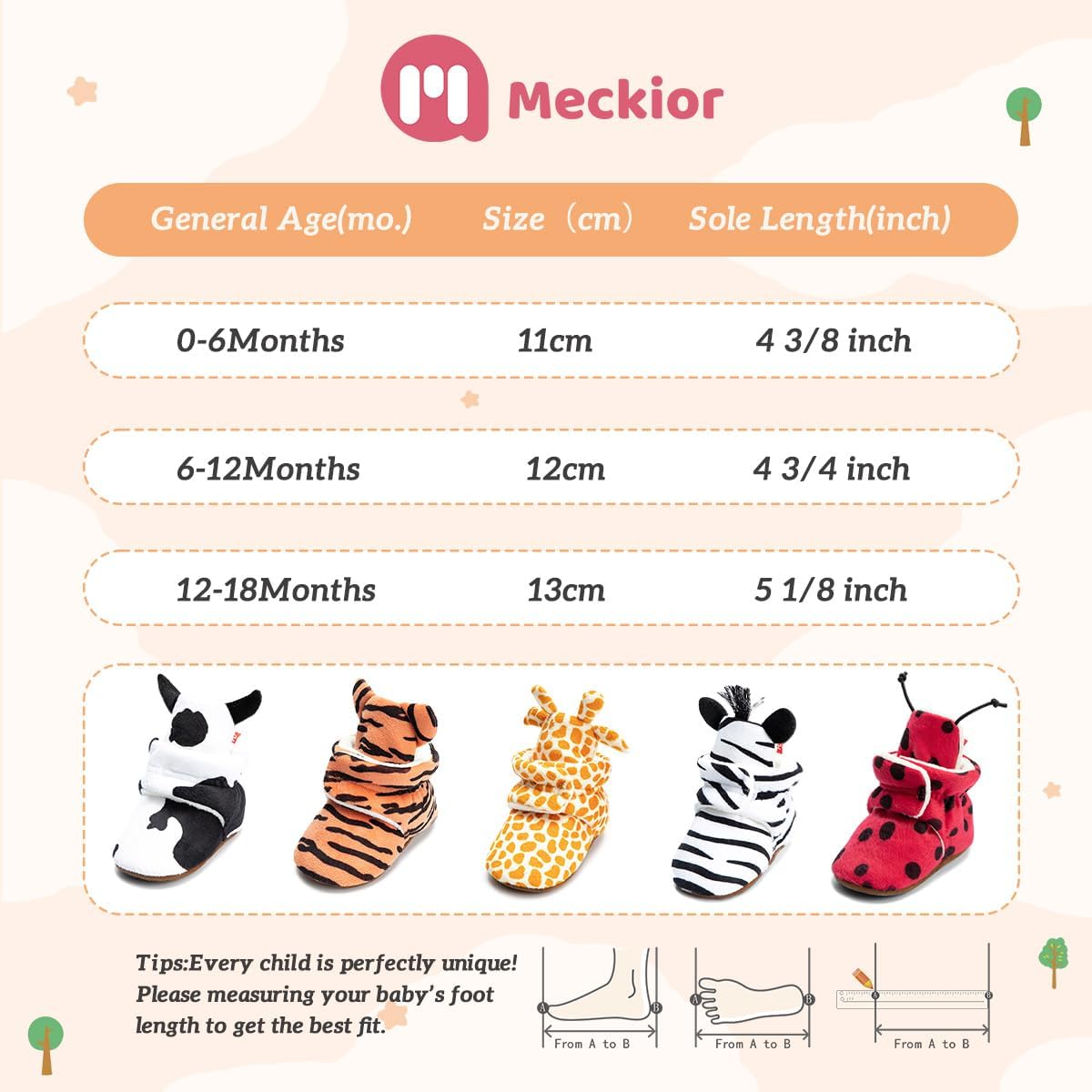 Perfect Warm Fleece Winter Booties for Babies Concise Comfy First Walkers
