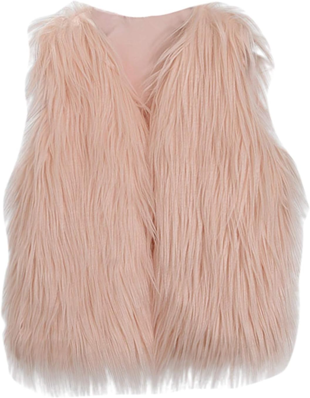 Faux Fur Winter Jacket for Kids - Reversible with Hood 3-7 Years