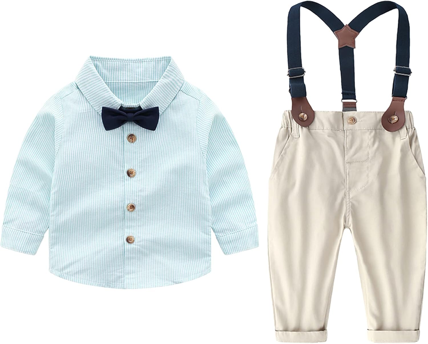 IBOBOOM - Infant Boys Suits Formal Stylish Black Set