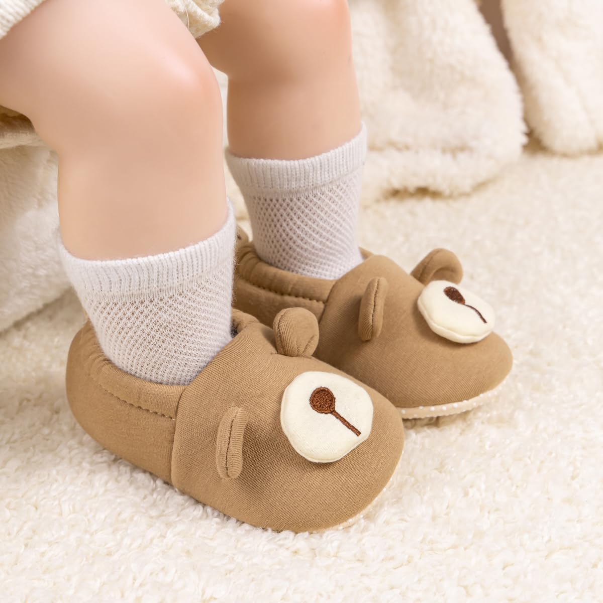 Sawimlgy Soft Non-Skid Baby Slipper for Infants
