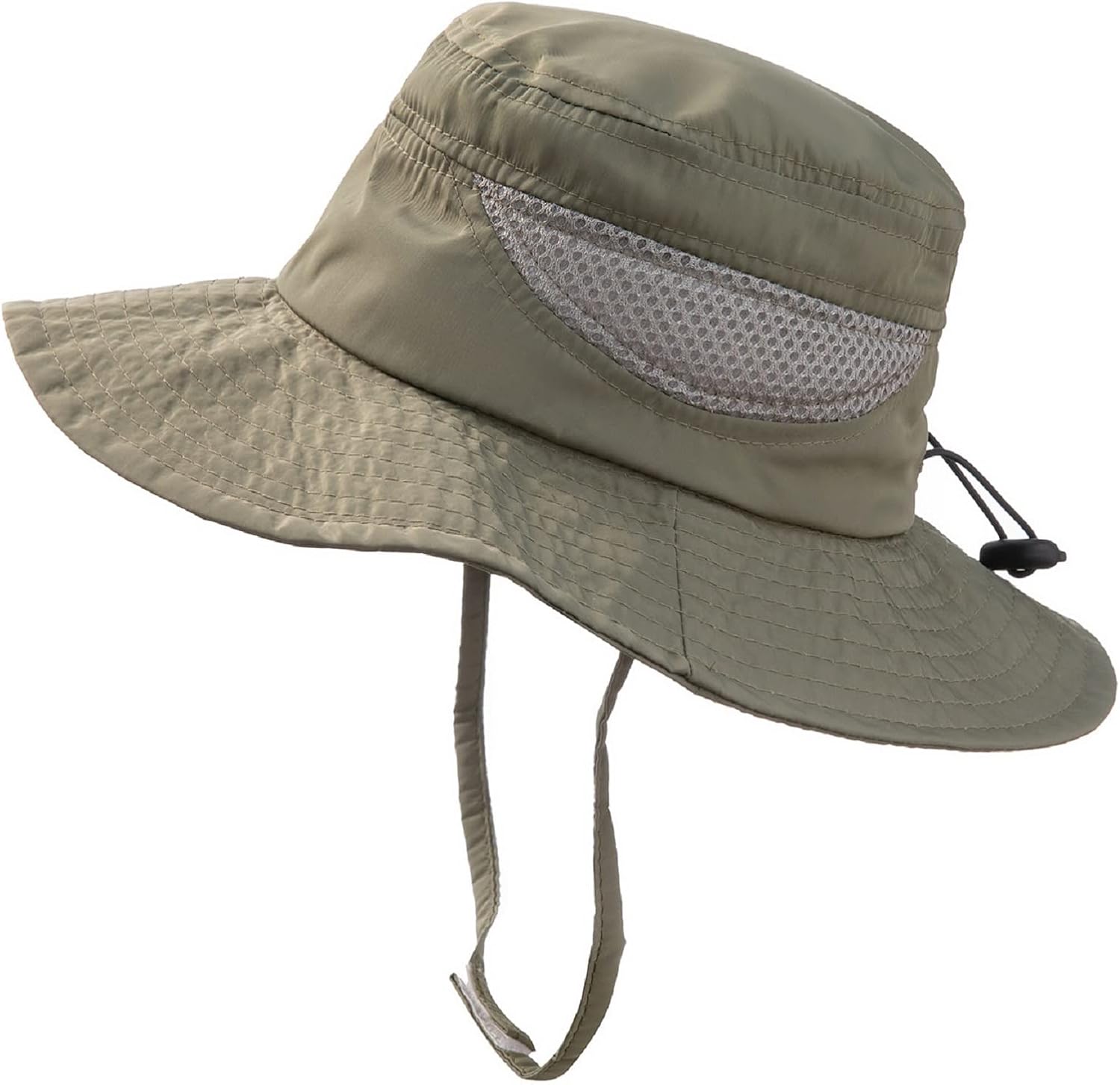 Adjustable wide-brim mesh sun hat UPF 50 for kids