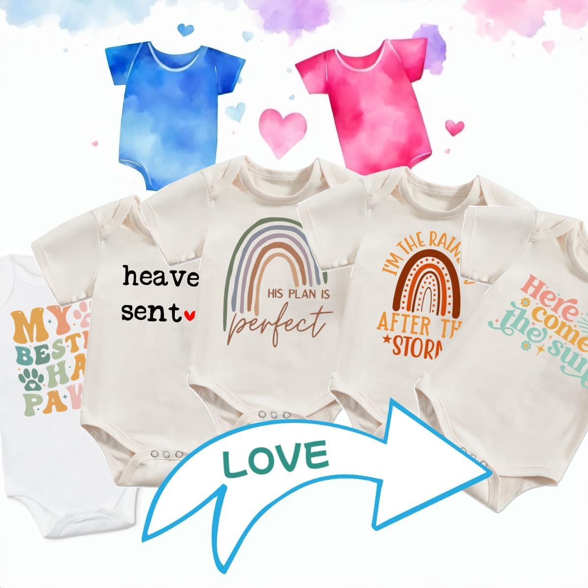 Newborn Funny Letters Bodysuit Romper