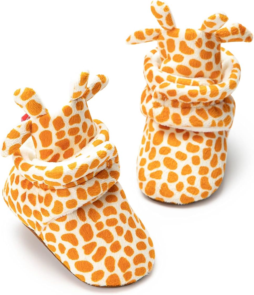 Perfect Warm Fleece Winter Booties for Babies Concise Comfy First Walkers
