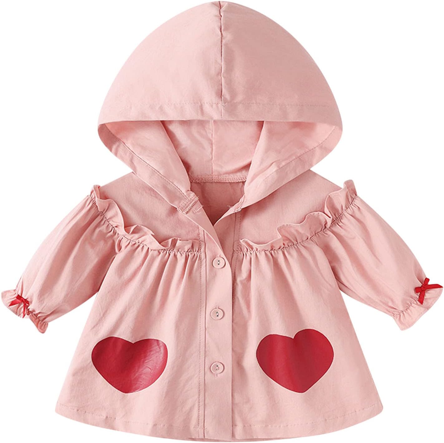 Childrens rain jackets in ruffled print waterproof and stylish for kids
