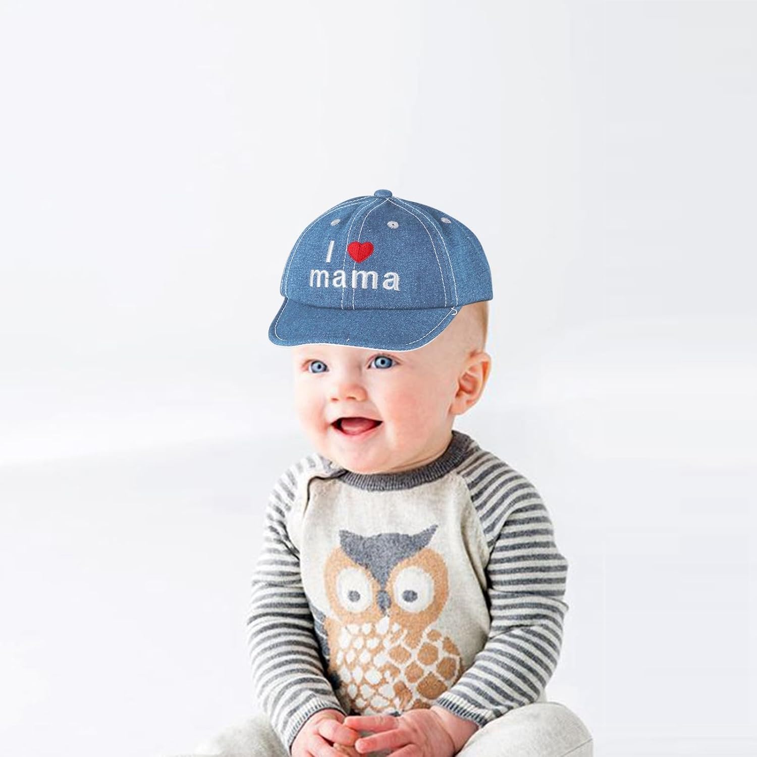 Stylish Toddler Duck Tongue Denim Hat for Boys Girls - Lightweight Sun Protection