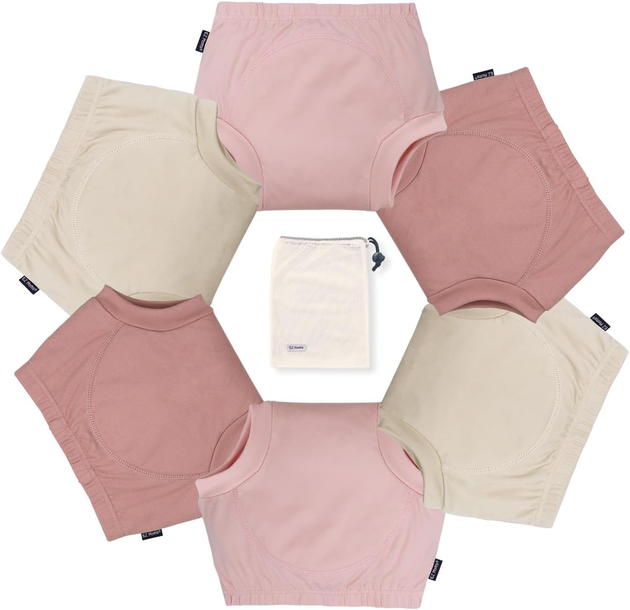 EZ Moms 6-Pack Toddler Potty Training Underwear
