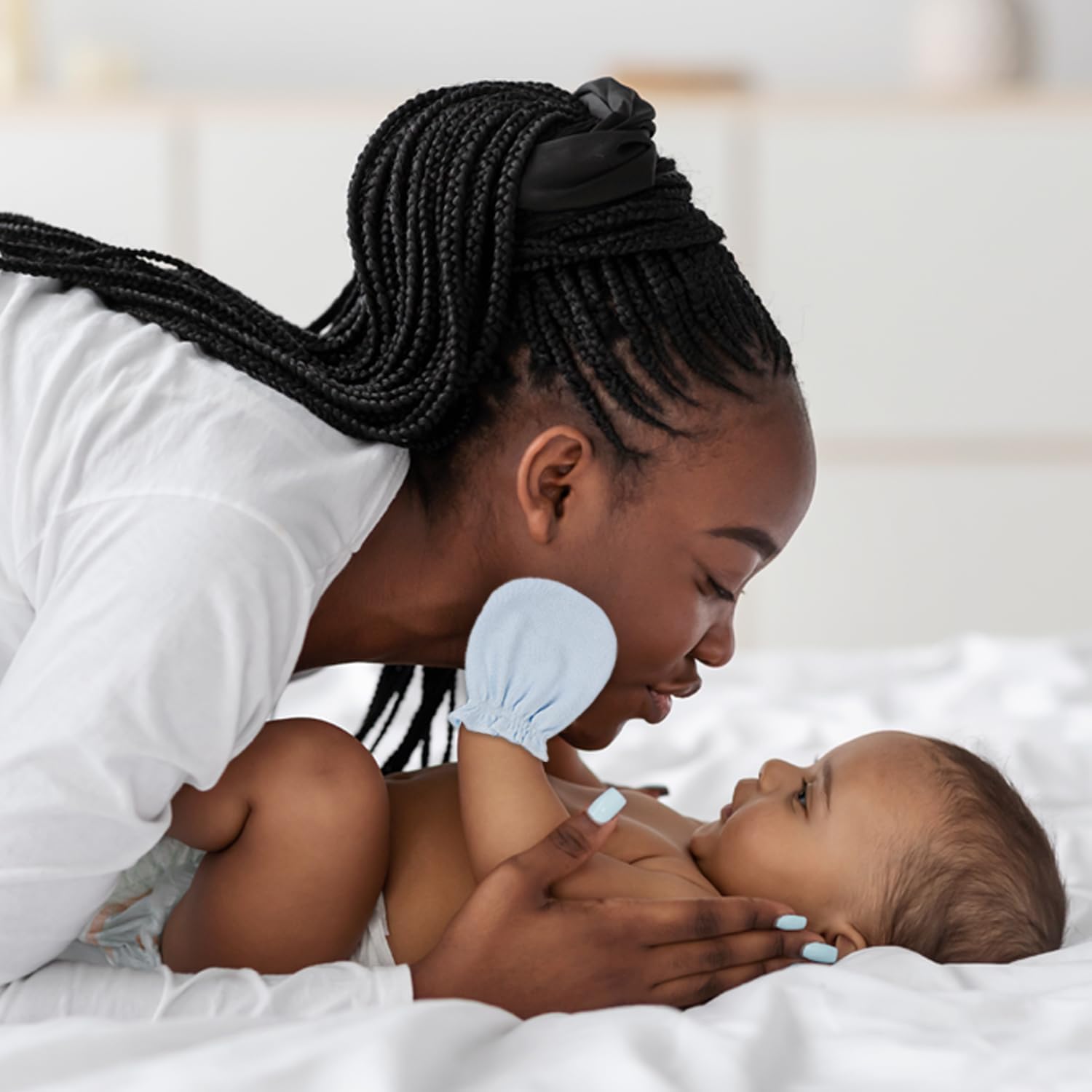 KiddyCare Hand Mittens No Scratch for Newborns 0-6 Months