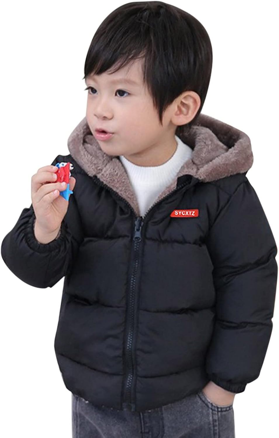 Zoo Animal Design Two-Sided Toddler Winter Jacket